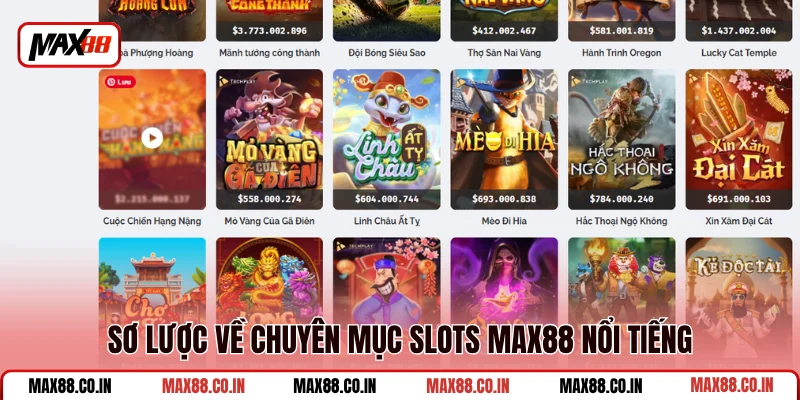 Slots MAX88 1 Sơ lược về chuyên mục slots MAX88 nổi tiếng